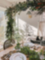 mStarr design / A Holiday Dinner Tablescape with Floral Canopy…and Tips for Creating Your Own Festive Table!