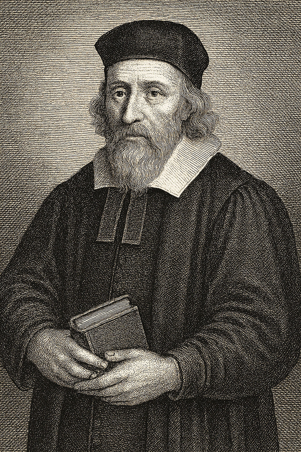 Imagined likeness of Rev. John Forbes (1568–1634), created by AI, based on historical attire and period context.