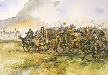 Calvary Charge at the Battle of Alford, 1645