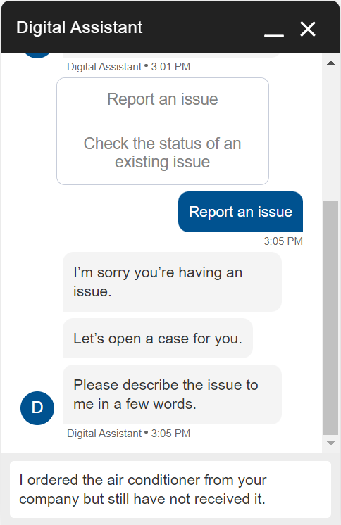 einstein chatbot report an issue