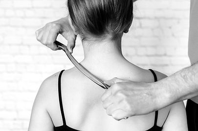 Provider giving scraping therapy