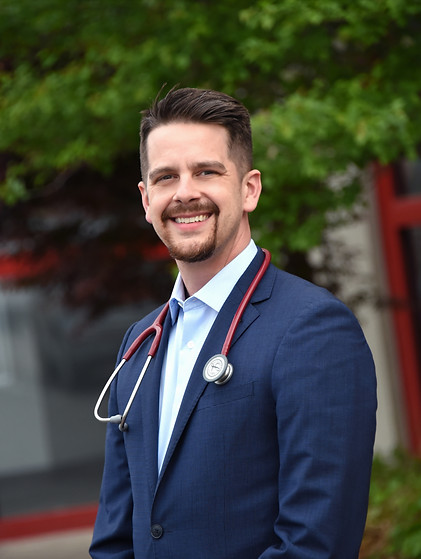 Jay Vinnedge in a professional physician photograph from The Little DPC