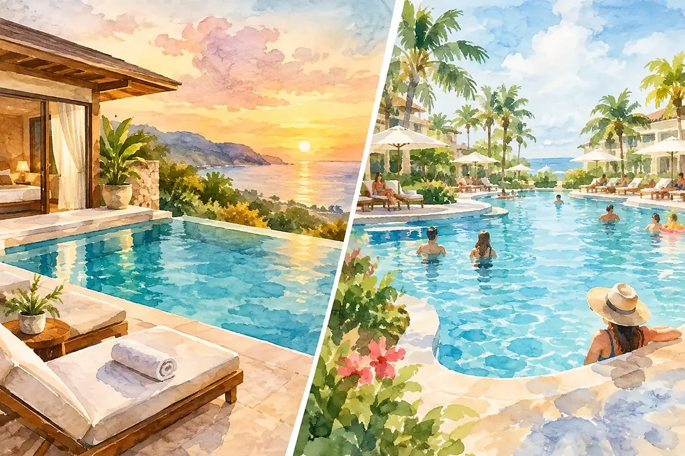 Private Pool Versus Shared Pool for Luxury Stays