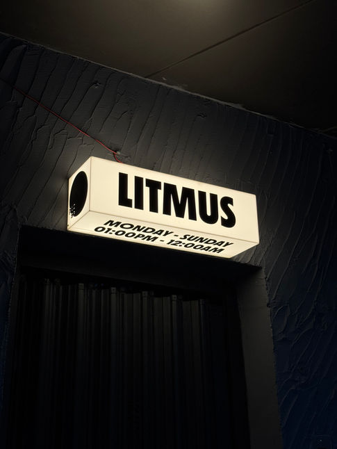 Litmus Brasserie Signage