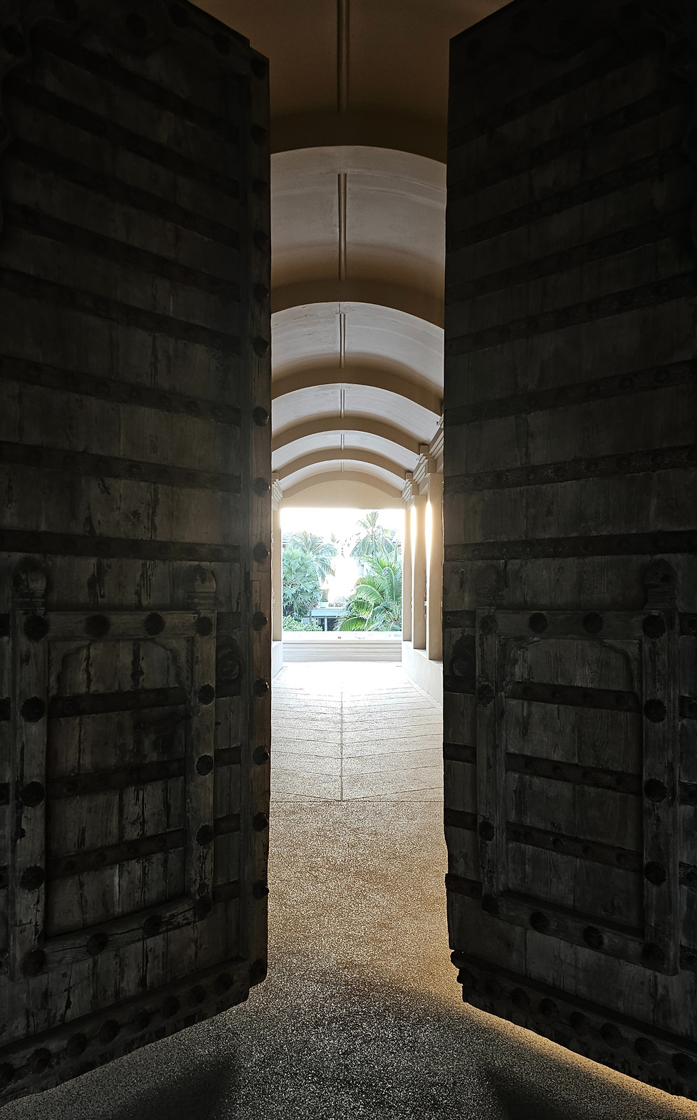 Door opening into Devasom Resort Khao Lak