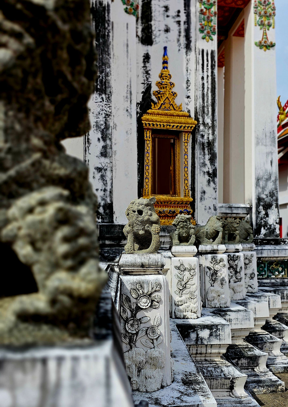 Bangkok temple closeup shot