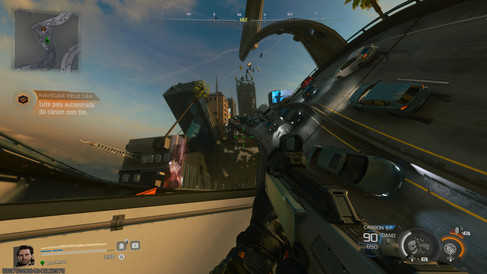 Imagem capturada pela Be Geeks da campanha de Call of Duty: Black Ops 7