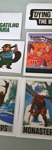 Visitantes testando Dying Light: The Beast no estande temático do Hopi Hari