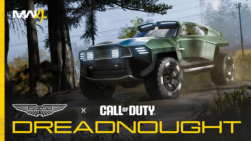 Call of Duty e Aston Martin apresentam Dreadnought, SUV tático que estreia em Modern Warfare 4 e Warzone