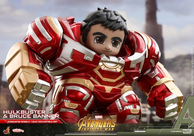 Boneco da linha Avengers: Infinity War Cosbaby revela Bruce Banner como controlador da armadura Hulkbuster - (Imagem: Hot Toys/Divulgação)