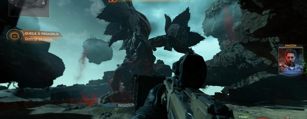 Imagem capturada pela Be Geeks da campanha de Call of Duty: Black Ops 7