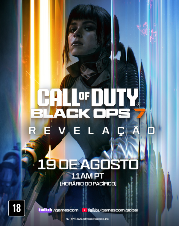 Call of Duty: Black Ops 7 será revelado oficialmente na gamescom 2025