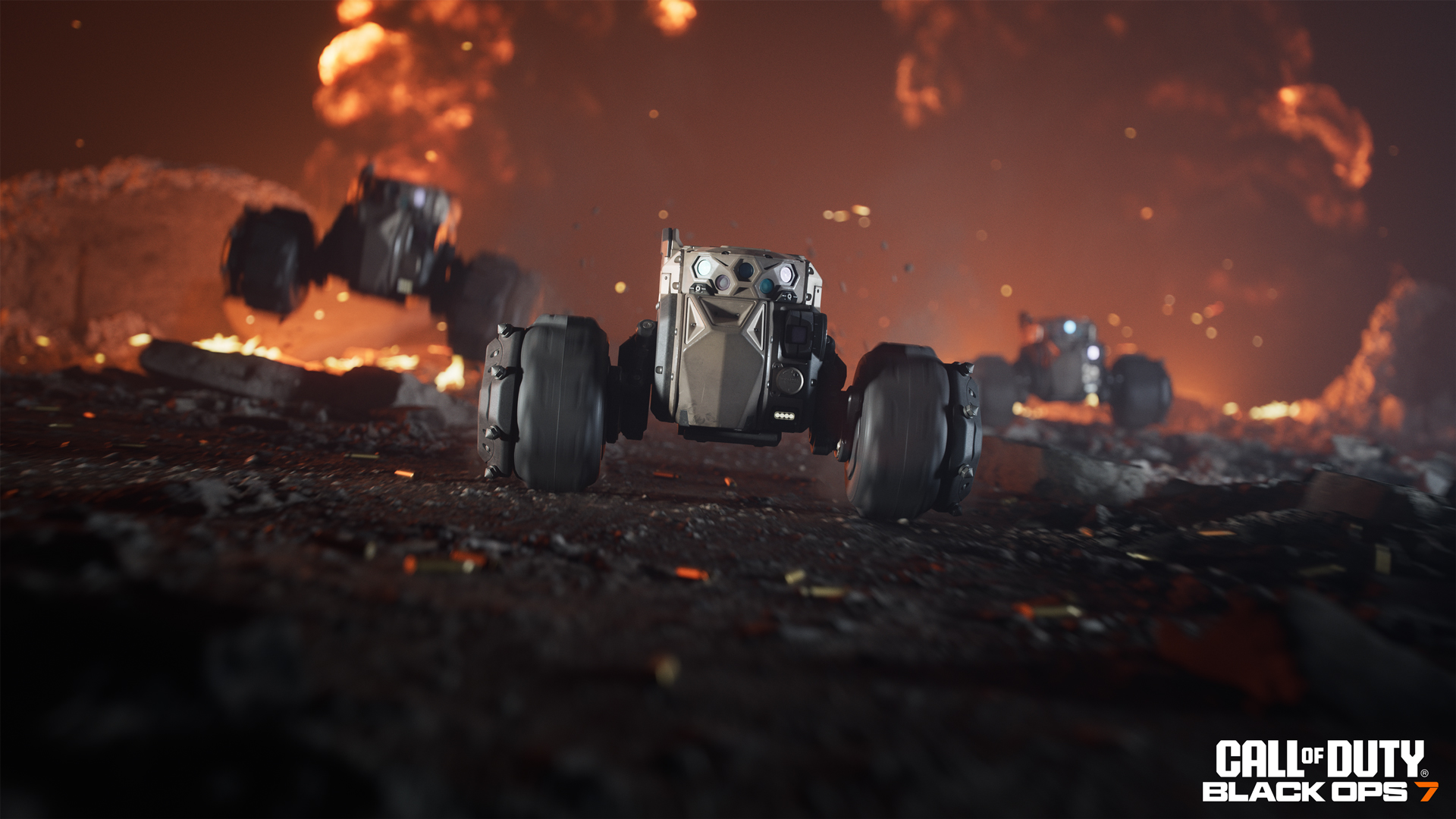 Imagem promocional do multiplayer de Call of Duty: Black Ops 7, mostrando ação intensa em um dos novos mapas.