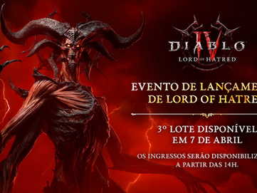 Diablo IV: evento “Lord of Hatred” libera último lote de ingressos gratuitos em São Paulo