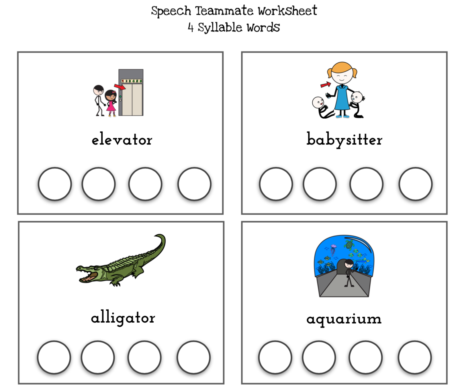Advanced Pronunciation Worksheet for Multisyllabic Words