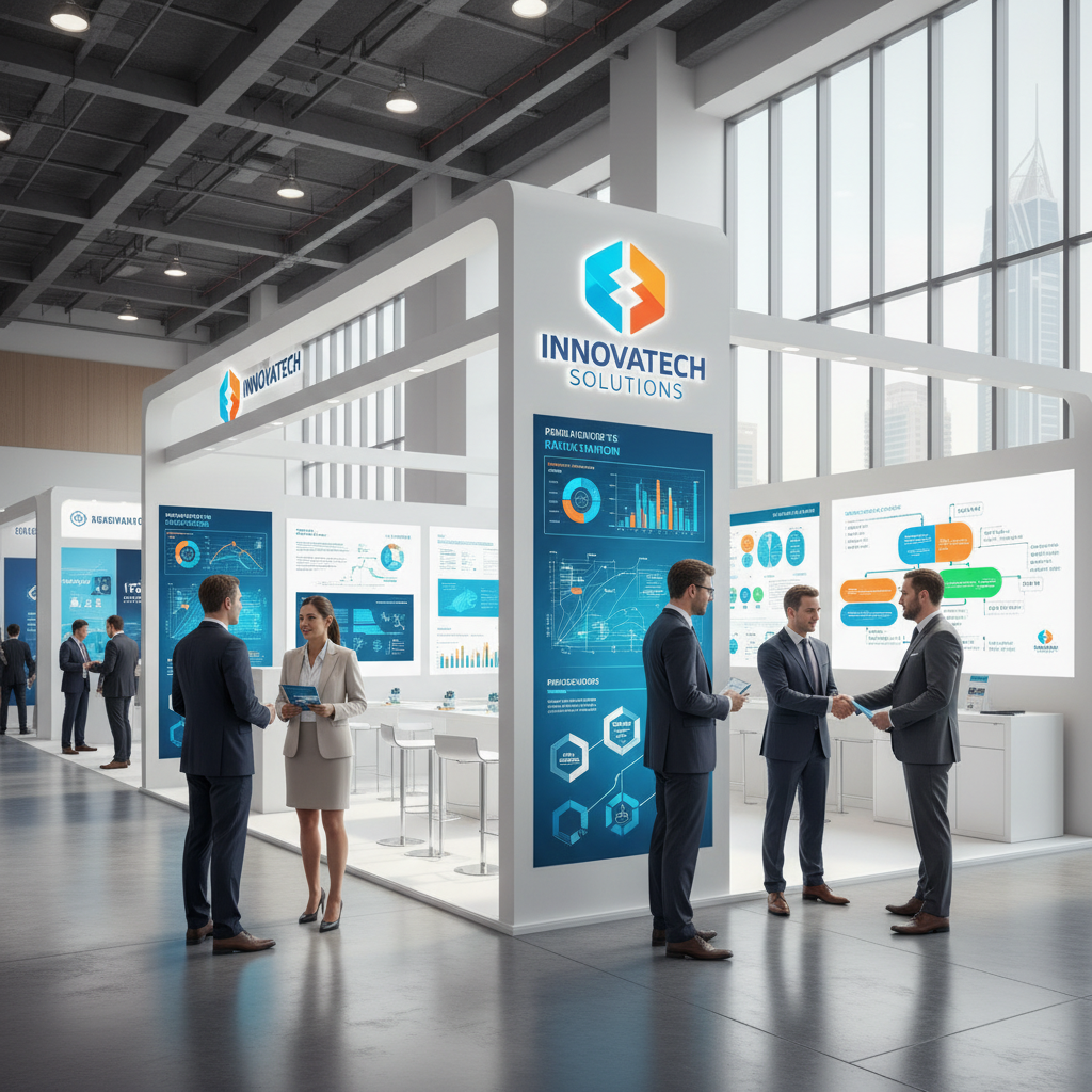 Brand activation booth at Dubai exhibition event