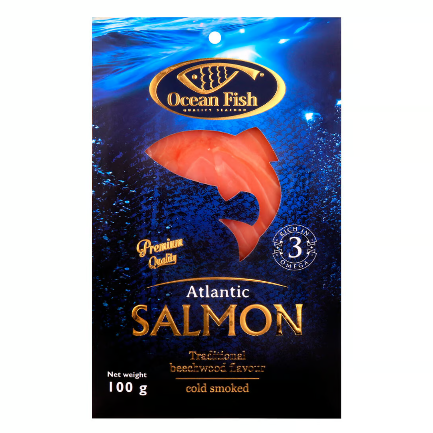 Ocean Fish - Smoked Atlantic Salmon 100g