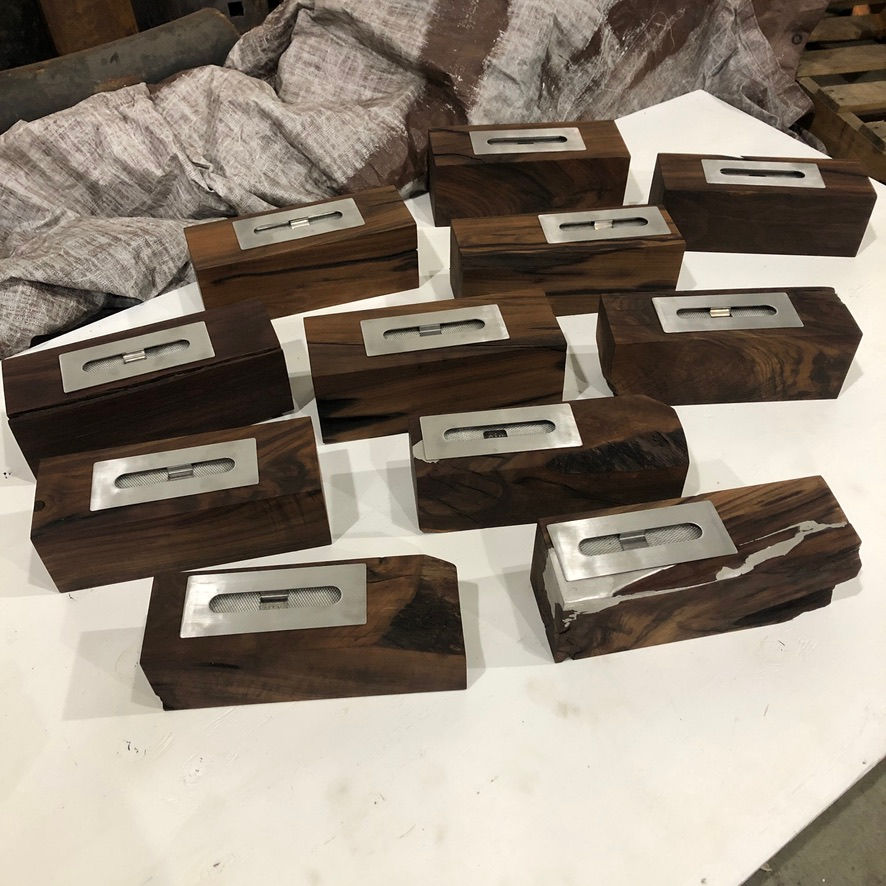 Black Walnut Ethanol Fireplaces