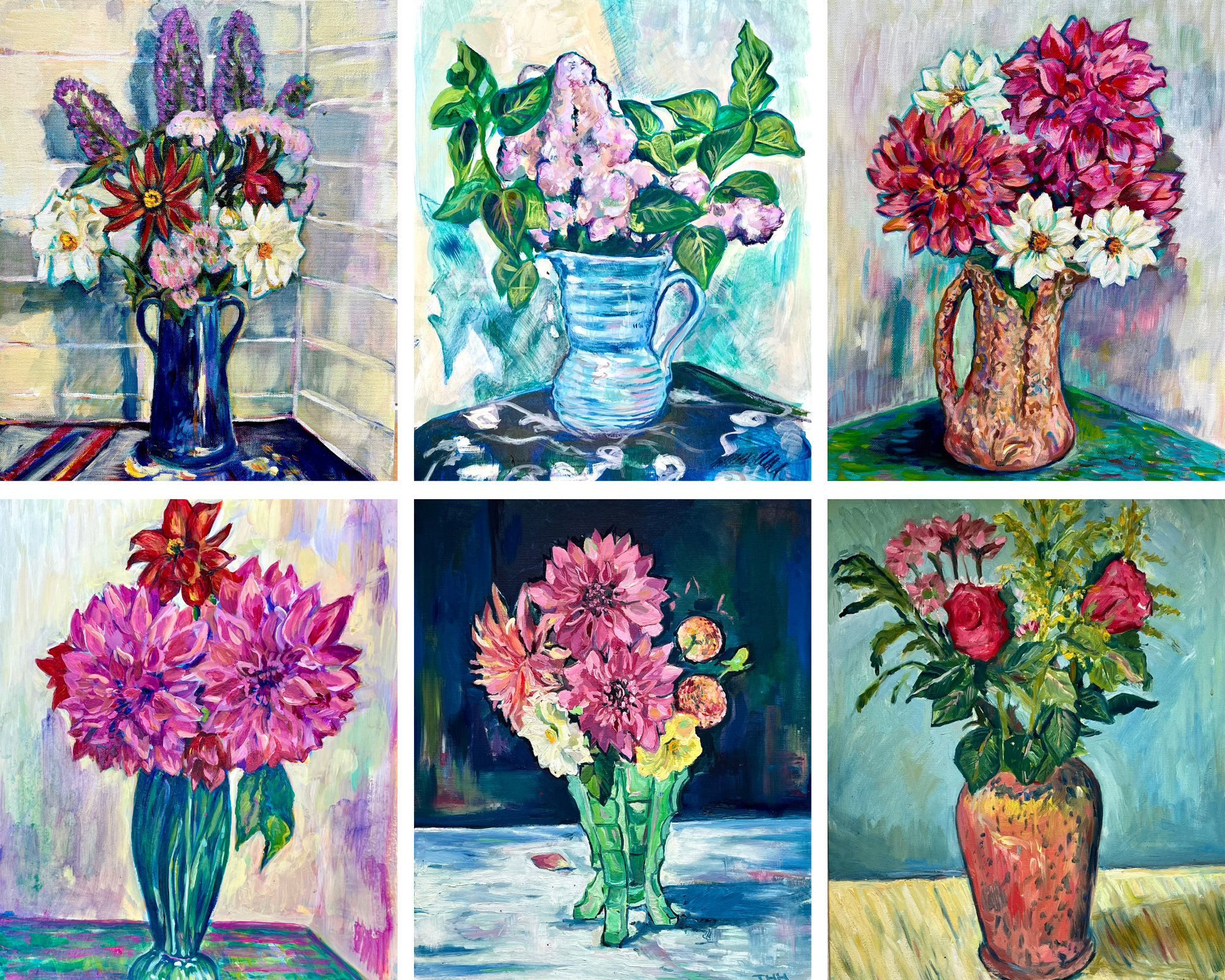 Garden Florals Greetings Cards – Collection No. 1