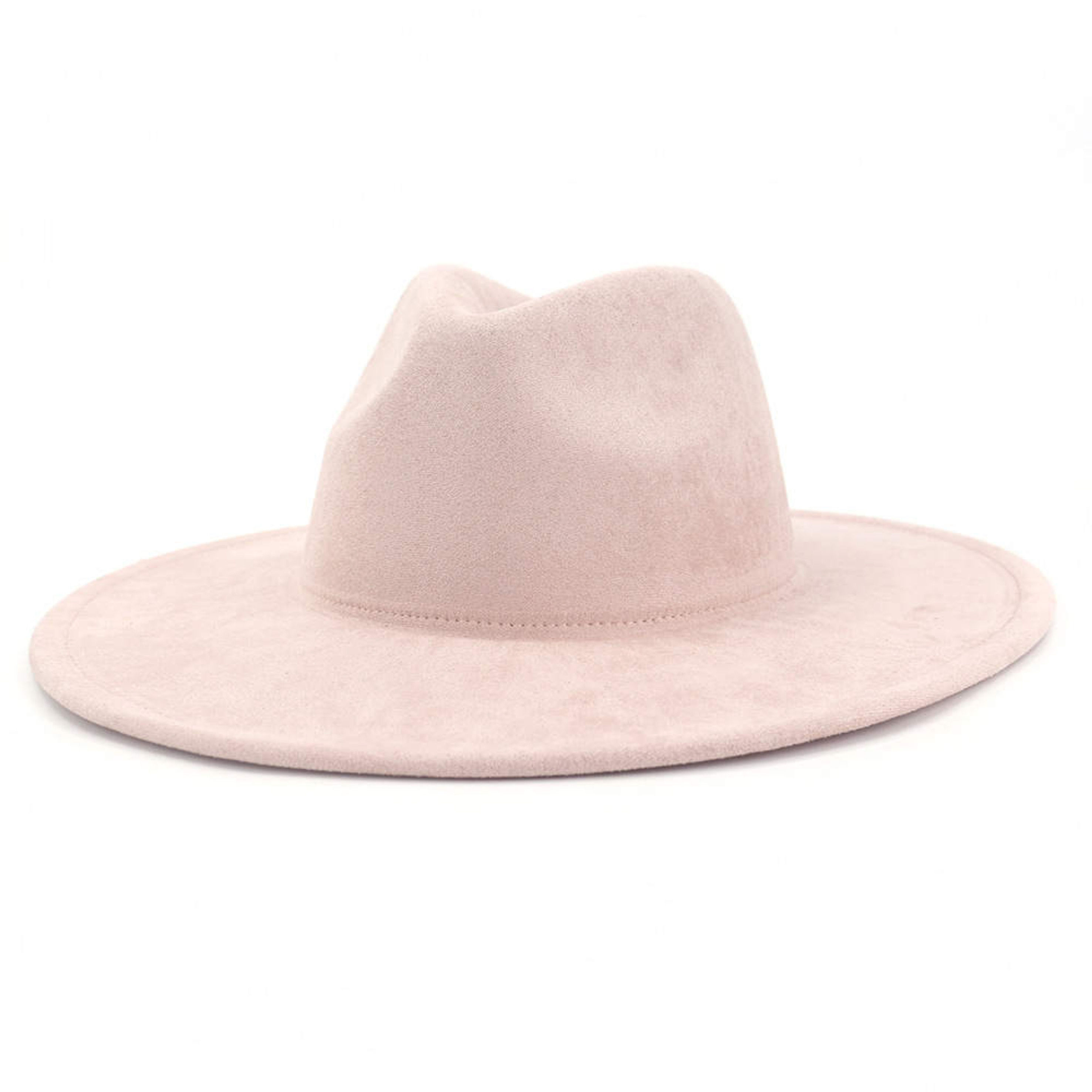 Light Pink Fedora Hat 