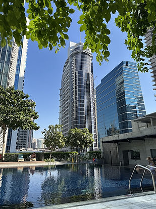 View of Business Bay Canal and Marasi Drive near Silver Tower