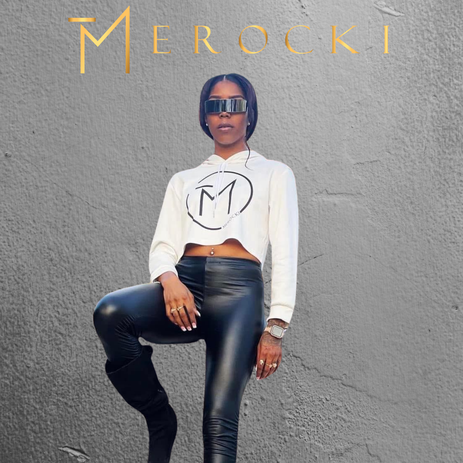 MEROCKI CROPPED HOODIE