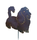 daschund metal cutout garden decor