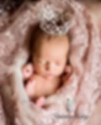 Newborn photography in linwood new jersey baby with crown
