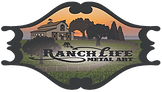 logo for ranch life metal art