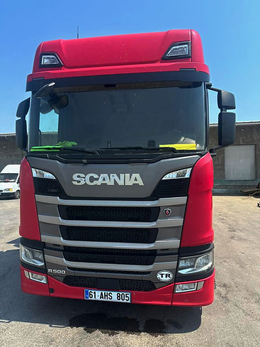 Front of the Scania cargo truck
