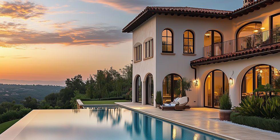 spanish villa with a view