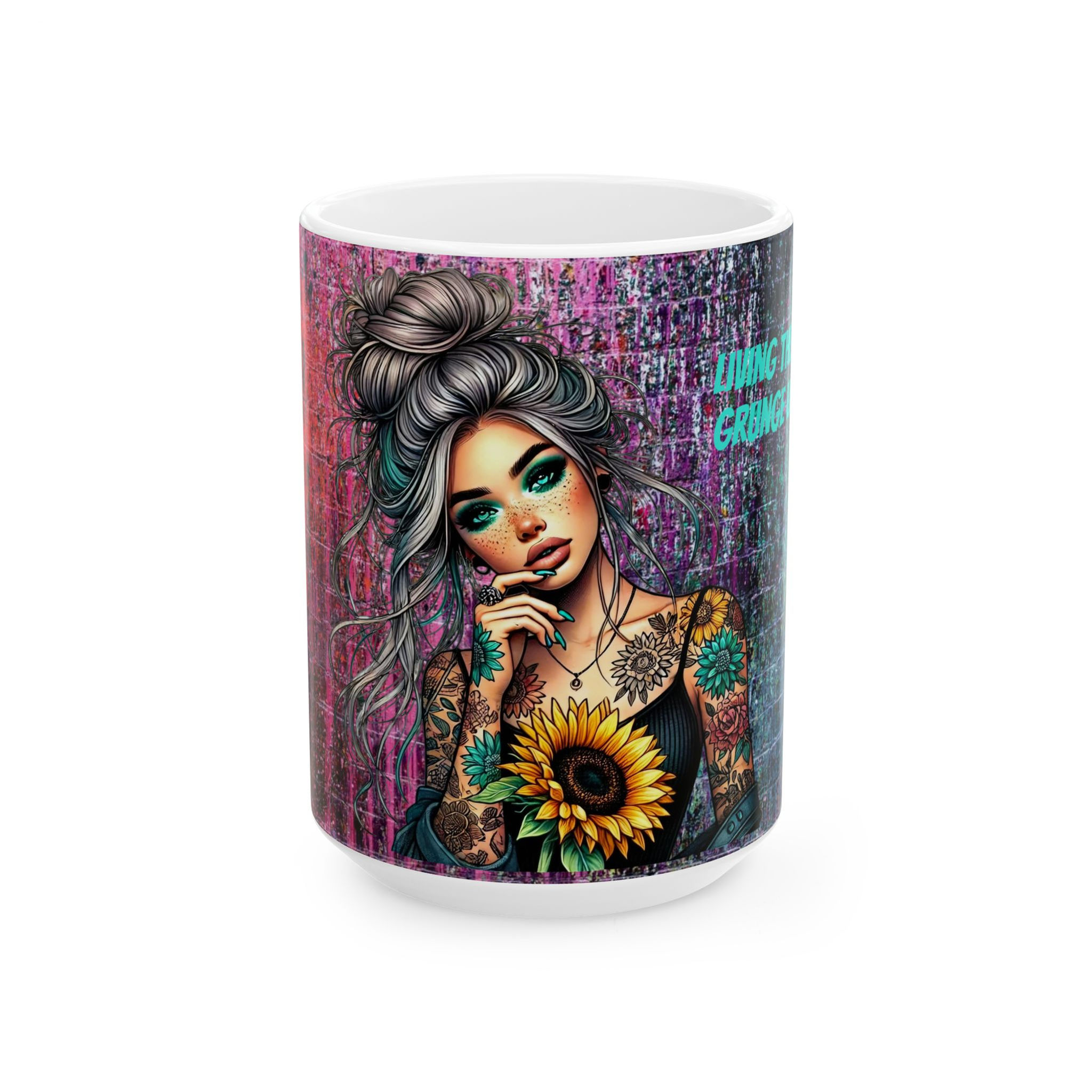 15 oz Grunge Life Coffee Cup