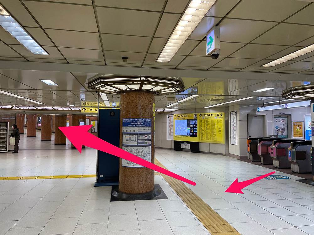 三越前駅(半蔵門線→JR) 三越前駅(半蔵門線→JR)