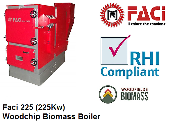 FACI 225 Biomass Boiler front view