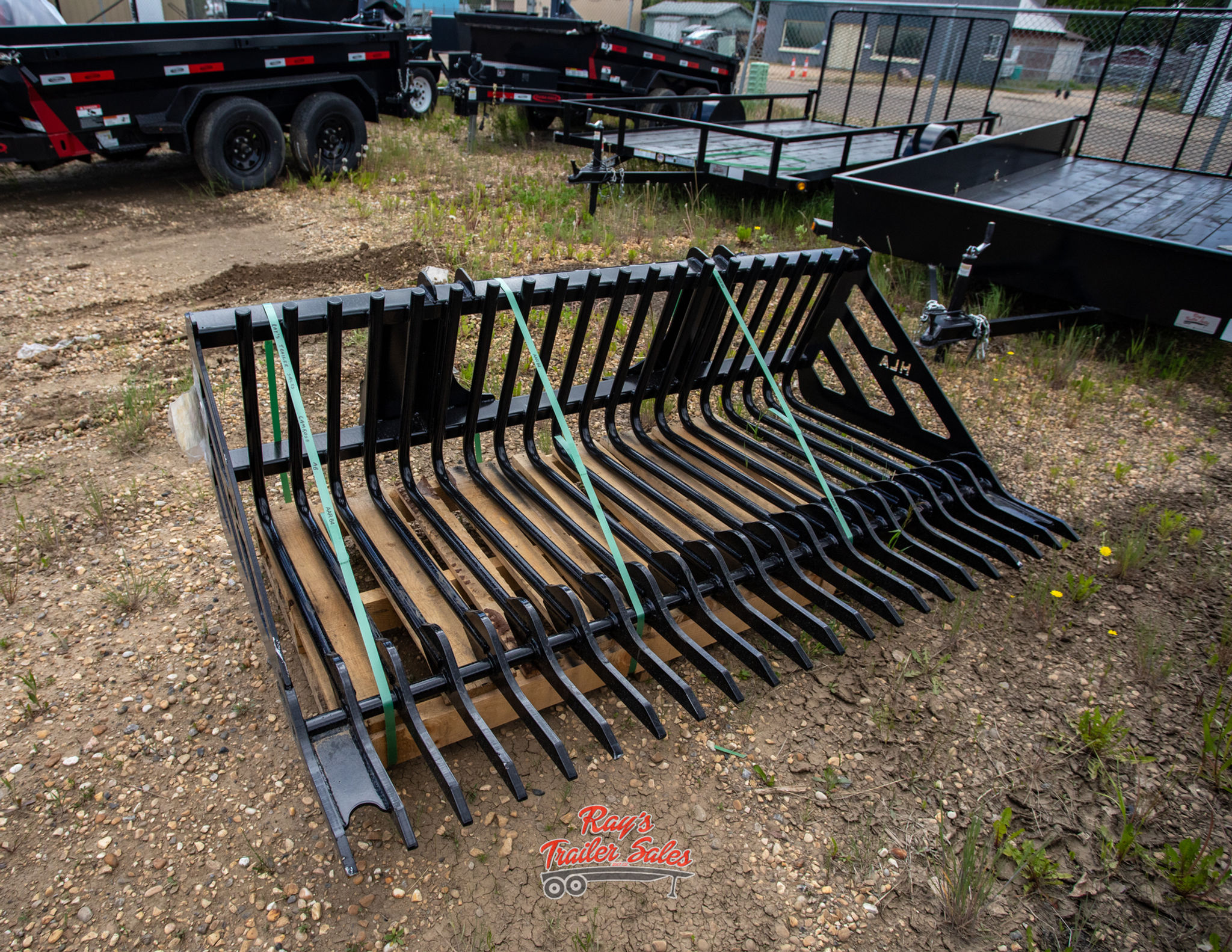 HLA 77" Stone Fork retainer tine Universal Skidsteer Qtach