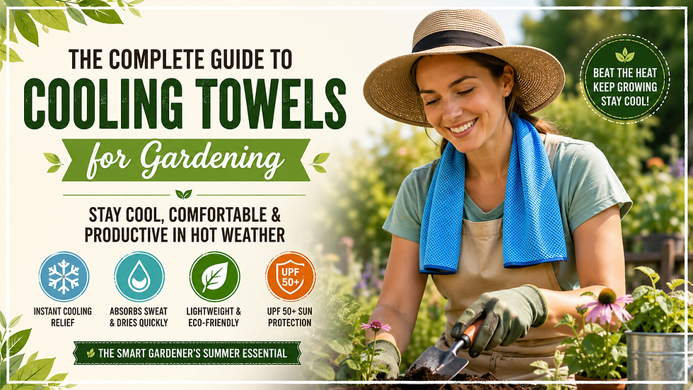 The Complete Guide to Cooling Towels for Gardening: Stay Cool, Comfortable & Productive in Hot Weather