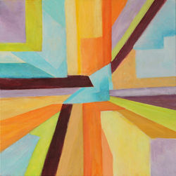#305 - COULEURS NR 6 - akryl på lerret 50X50 – 2019