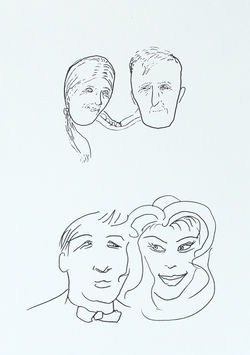 #599 - Tegning 23 - tusj 24X16