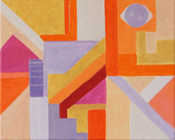 #323 - COULEURS NR 24 - akryl på lerret 40X50 - 2019