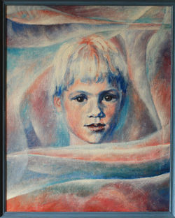 #50 - Rikke - akryl på panel 42,5X53 - 1985
