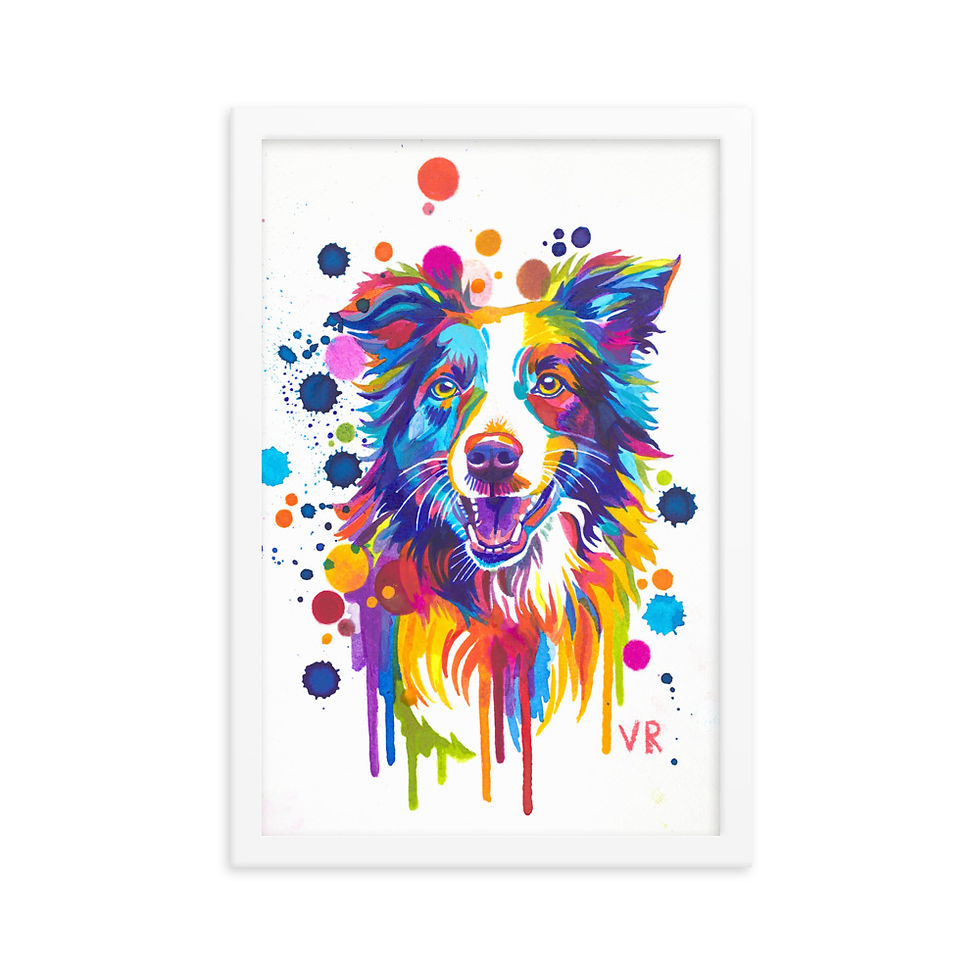 Thumbnail: Border Collie | Framed poster