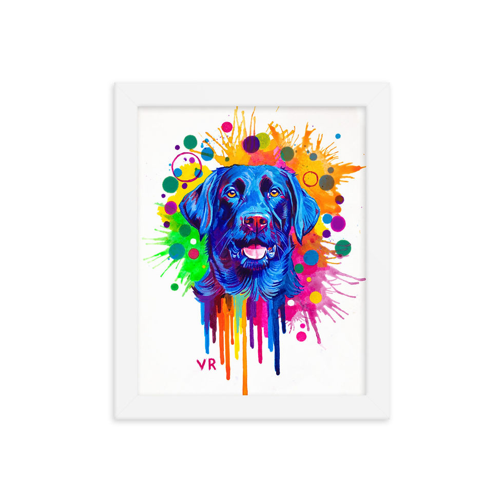 Thumbnail: Black Labrador | Framed poster