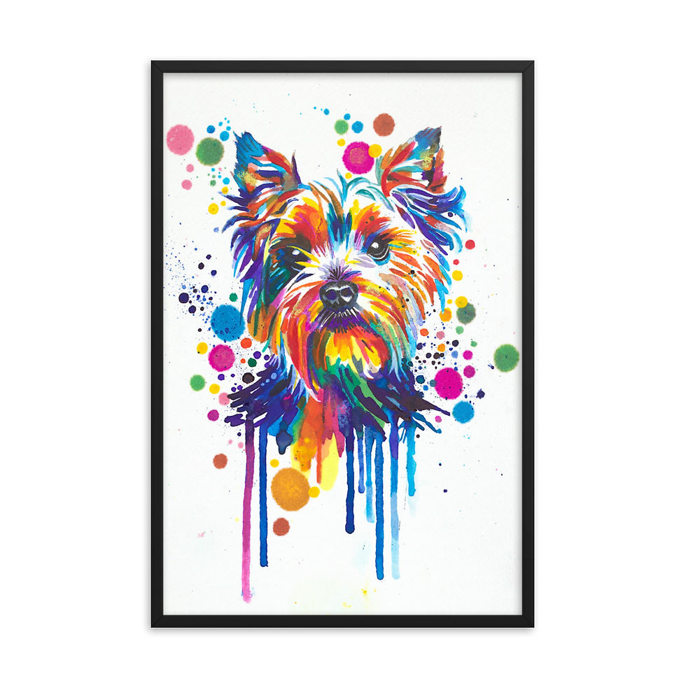 Thumbnail: Yorkshire Terrier | Framed Print