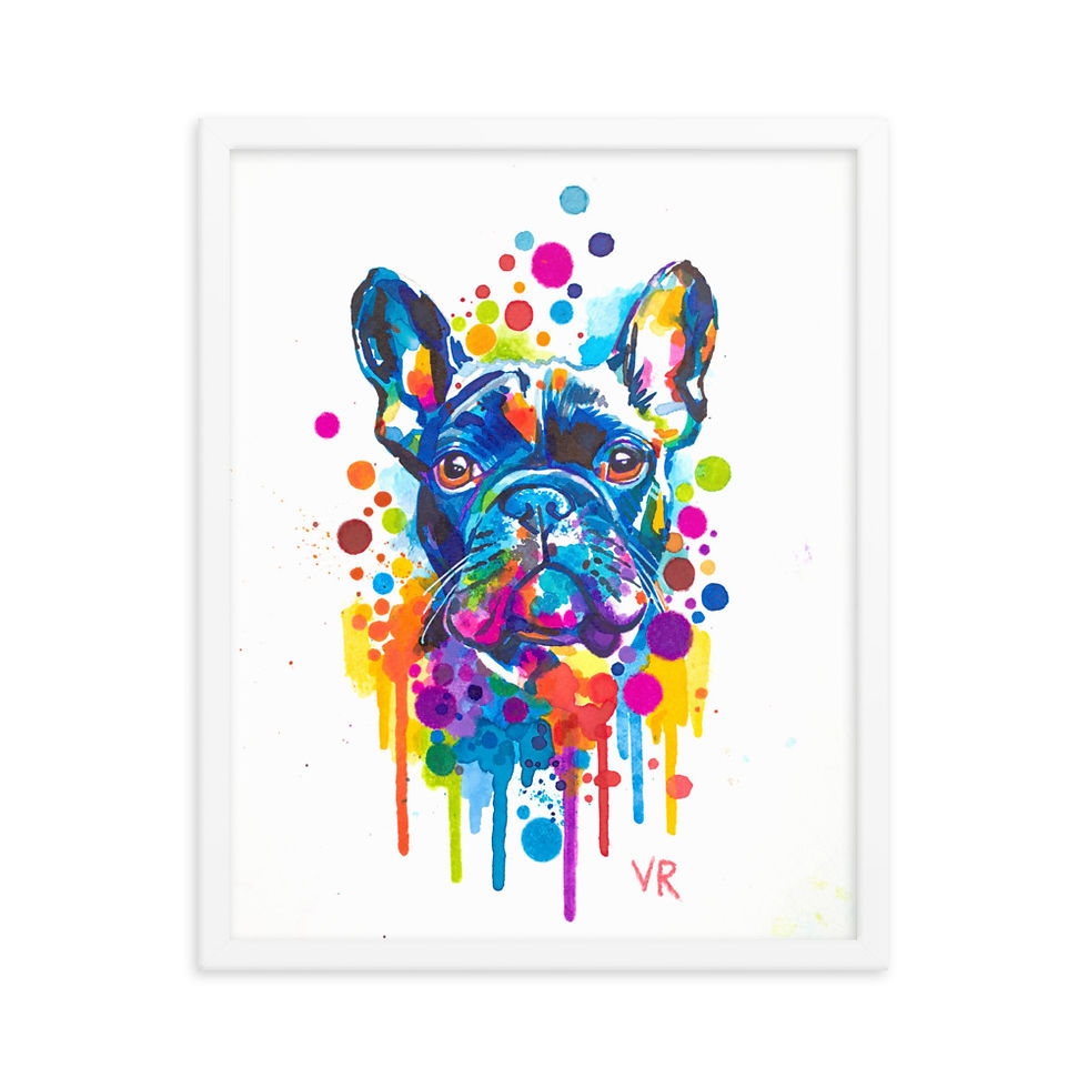 Thumbnail: French Bulldog | Framed Print