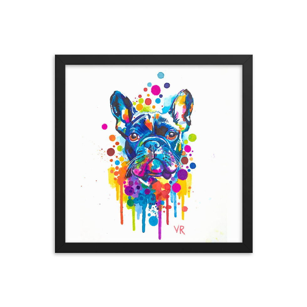 Thumbnail: French Bulldog | Framed Print