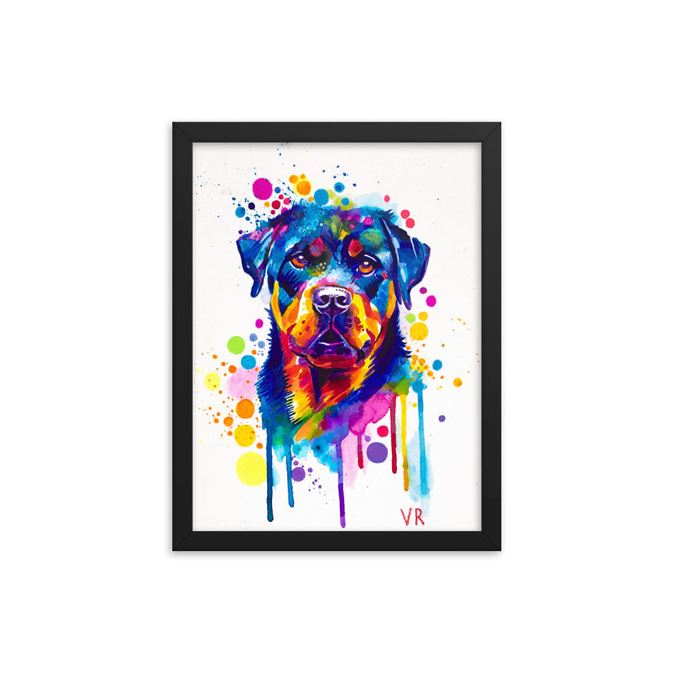 Thumbnail: Rottweiler | Framed Print