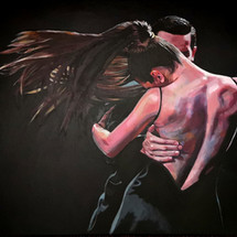 Painting of two dancers