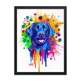 Black Labrador | Framed poster
