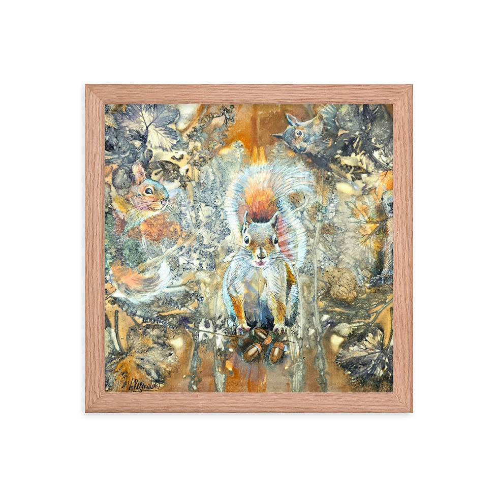 Thumbnail: The Nut Gatherers - Framed poster