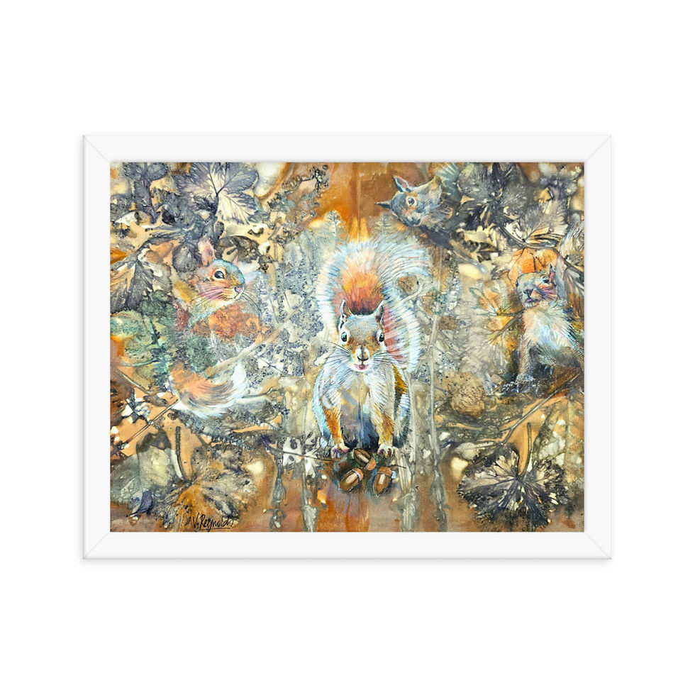 Thumbnail: The Nut Gatherers - Framed poster